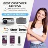 MOOKA Native 1080P WiFi Bluetooth 4K Projectors 8500L Video Movie Theater Home