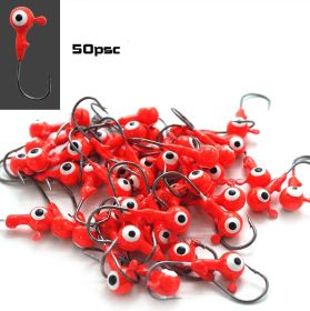 Five Color Fish Hook In Bulk (Option: Red-1g-50PCS)