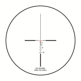 Maku metal sight 4x32 eating chicken outdoor sports quadruple lens (Option: HY9113 1style)