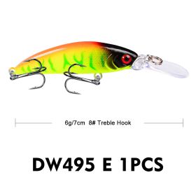 Submerged Tomb Robber Mino 6g 7cm Crossmouthed Perch Bait (Option: E)