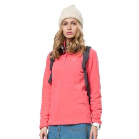 Autumn And Winter Warm Jacket Women's New Style Outdoor Women's Fleece Jacket (Option: Watermelon Red-2XL)