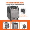 VEVOR Cat and Dog Carrier with Wheels, Rolling Pet Carrier with Telescopic Handle and Shoulder Strap, Dog Carrier with Wheels for Pets, with 1 Folding