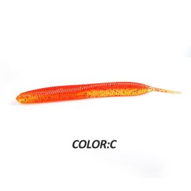 Larva 7.4cm10CM Road Subsoft Bait Monochrome Salt (Option: C-10cm 10pcs)