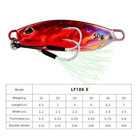 Long Throw Submerged Metal Decoy Fishing Gear (Option: Color E-30G)