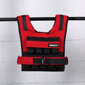 Weight Vest Steel Plate Chris Iron Block Fitness (Option: New 18kg red)